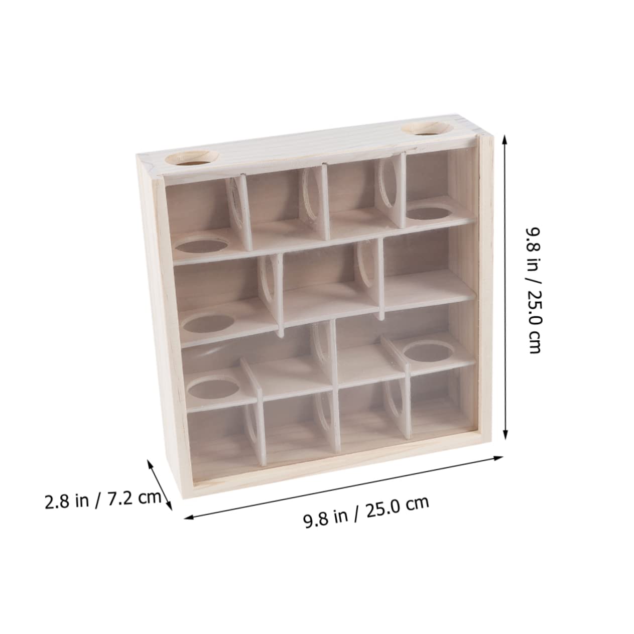 Toddmomy Holz Maze Tunnel für Hamster Natürliches Holzspielzeug für Kleine Haustiere Aktivitätsspielzeug für Zwerghamster und Mäuse Fördert Bewegung und Geeignet für Hamsterkäfige