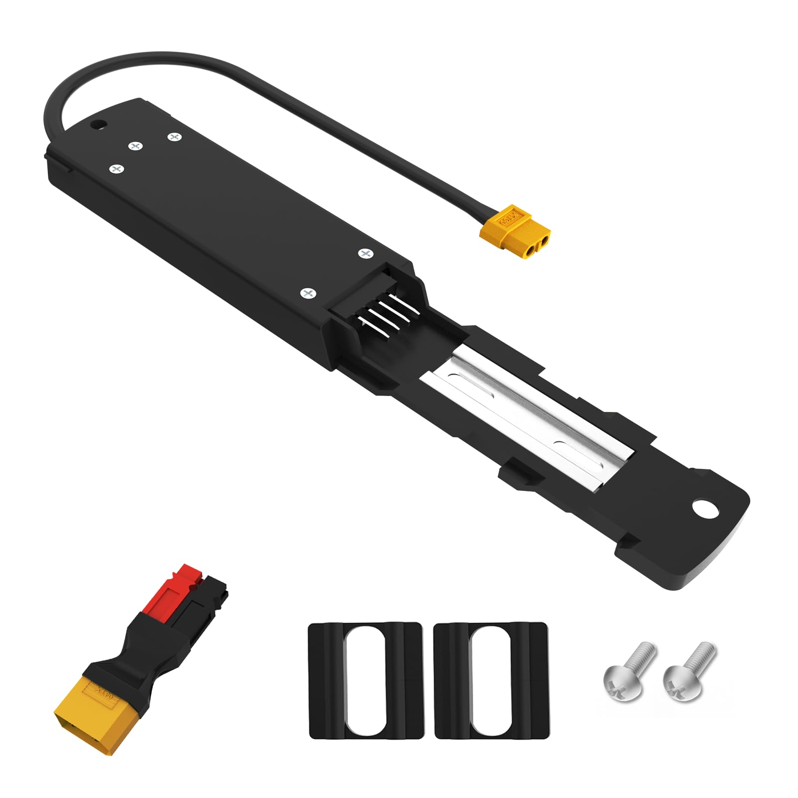 YASCO Ebike Battery Bottom Base Install Plate Electric Bike Battery Mounting Plate, Hailong 4 Pins Bottom Plate