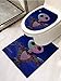 Produktbild AuraiseHome Vinyl-Aufkleber Jack and Sally Kürbis King wasserfest Vinyl 2 Stück Toilet lid W12XL14 INCH/Floor mat W20xL20 INCH Color 09