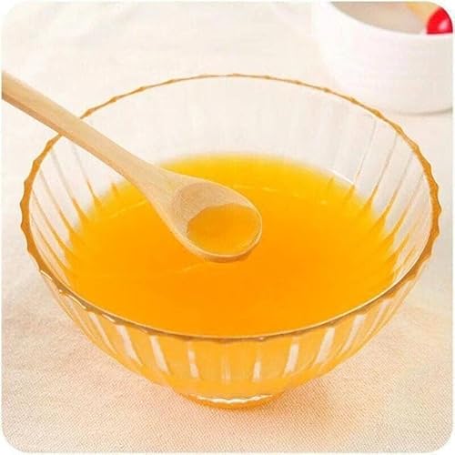 طقم ملاعق خشبية من خشب البامبو للعسل والتوابل متعددة الاستخدام صحية و آمنه غذائياً للأطفال و الكبار (6 قطع)