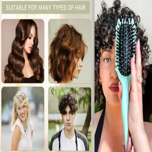 Image of (PACK OF 1) Curl Defining Brush, Curl Hair Brush, Curl Define Styling Brush, for Combing and Shaping Men's and Women's Curls to Reduce Pulling