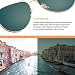 SODQW Gafas de Sol Polarizadas Mujer Espejo Marca Clásico Metal Marco 100%...