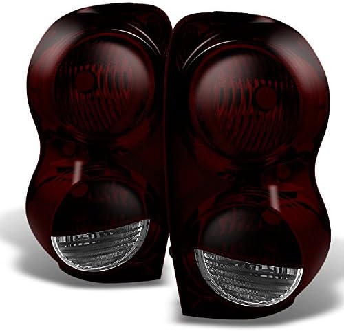 AKKON - For Dodge Durango Rear Dark Red Tail Lights Driver Left + Passenger Right Side Replacement Pair Set