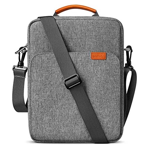 Inateck Tablet Case Shoulder Bag Compatible with iPad Pro 11 2020/ iPad Air 4 10.9 inch/iPad 10.2 inch with Keyboard, 10.9 iPad Air M1 2022 iPad Pro 11 M2 2022, Carrying Bag for iPad Pencil, Cables