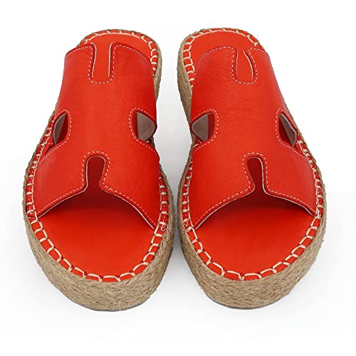 Sandales compensées Bonateks confortables avec talon stable pour femme en 37