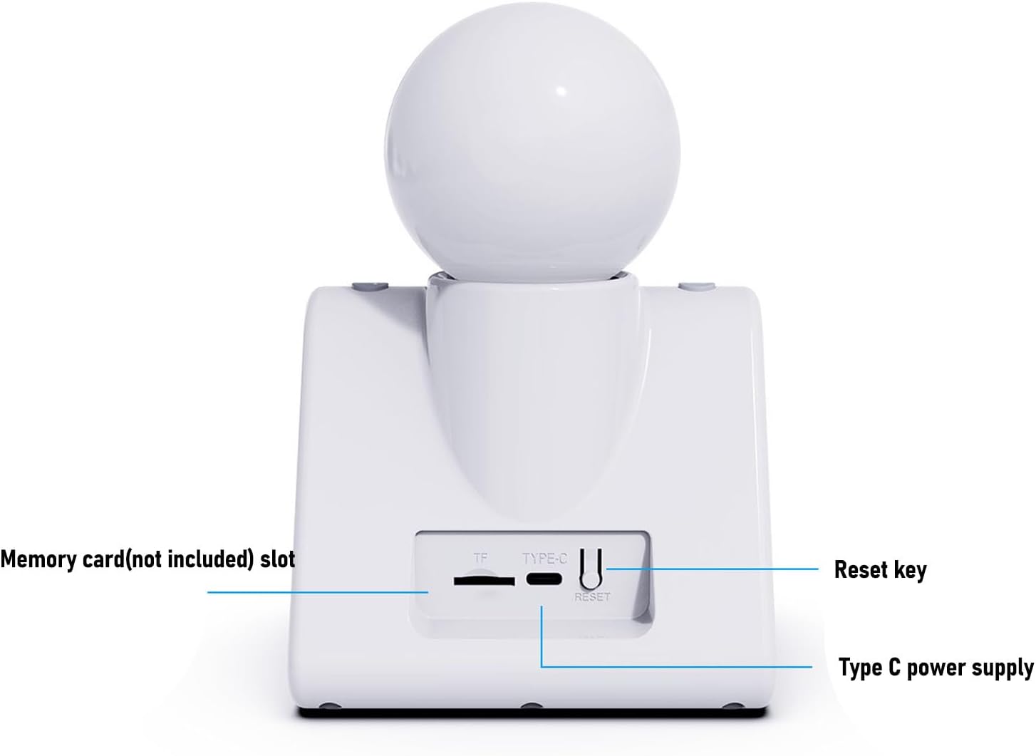 ZJchao Smart 2K Security Camera with HD Screen 2 Way Video Calling for Indoor Surveillance