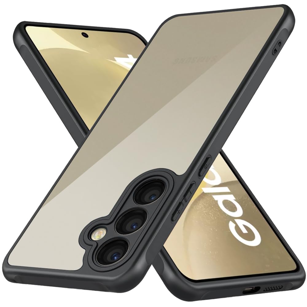TheGiftKart Hybrid Matte Frosted Translucent Samsung Galaxy S24 5G Back Cover Case | Shockproof Design | Camera Protection Module | Hard Back Cover for Samsung S24 5G (PC & TPU, Frost Black) (B0CSP5ZX6W) Amazon Price History, Amazon Price Tracker