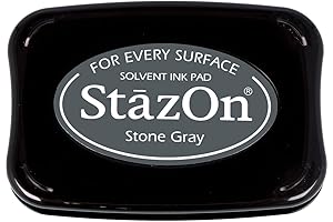 Tsukineko StazOn Permanent Ink Pad: The Indelible Stone Gray
