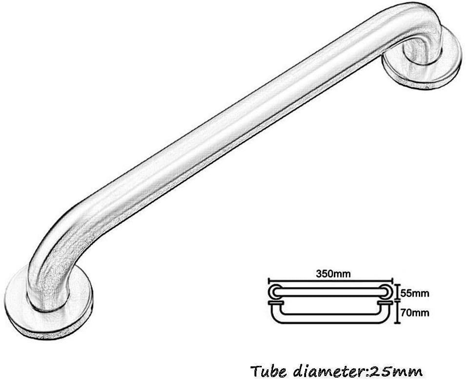 HTLLT Practical Handrail Sturdy Non Slip Support Handicap Grab Bar, 4 Sizes of Length Shower Room Bathroom Stainless Steel Grab Bar， Safety Support Hand Rail Women Elderly and Children Bath Handrail : Health & Household