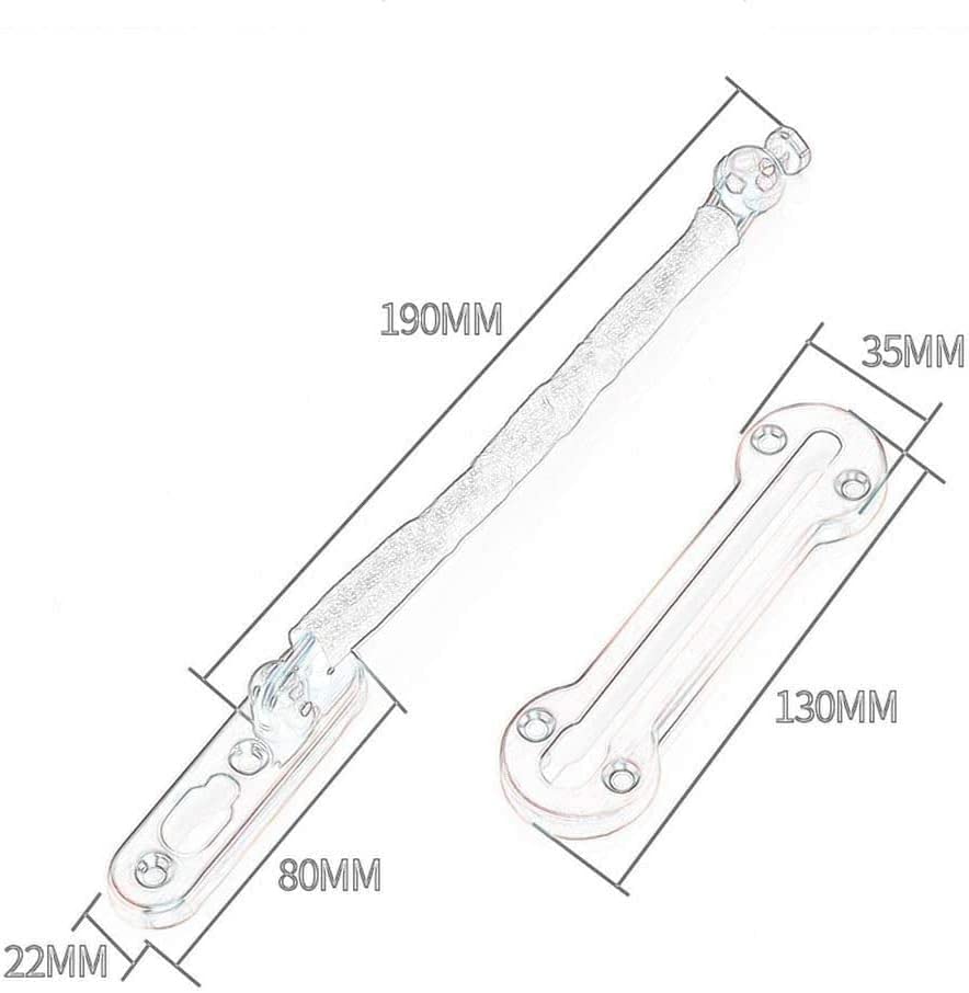 cadena de seguridad para puertas, Cerradura de cadena puerta Extra gruesa acero inoxidable seguridad estándar, protector for fundición, cerradura pestillo resistente for interior Lo