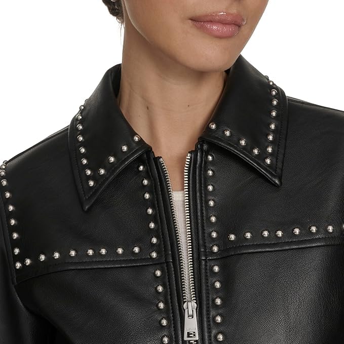 Levi's womens Faux Leather Studded Jacket - Image 5