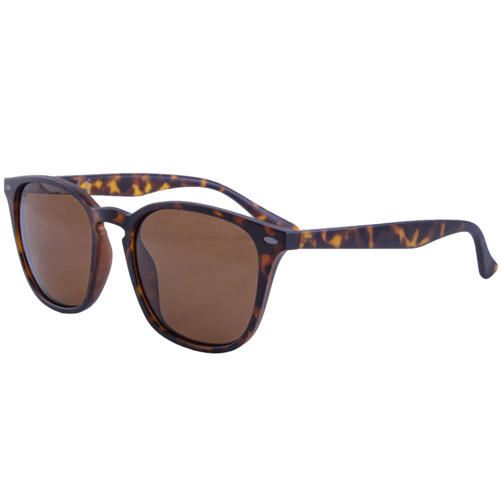 Korda Shoreditch Matt Schildpatt Sonnenbrille mit Braunen Polarisierten Gläsern, Stylische Angelbrille für Klare Sicht auf Wasseroberflächen und Fischbeobachtung