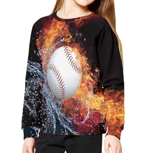 Mumeson Girls Boys Long Sleeve Pullover Sport Travel Outdoor Sweatshirts Loose Fit Active Sportwear4