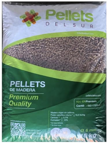 Saco pellets 15 kg. Pellets para Estufas