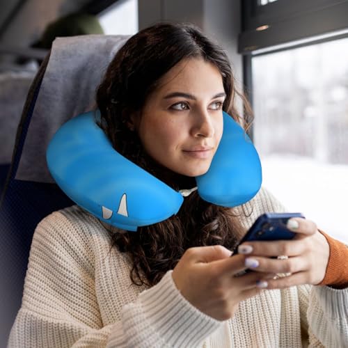 Almohada de viaje de espuma viscoelástica lavable miniatura 5