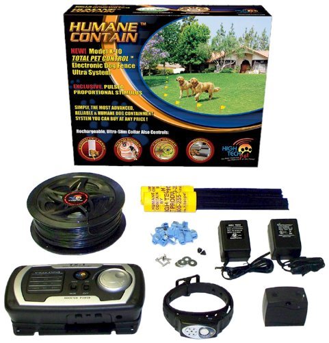 High Tech Pet Humane Contain X-10 Rechargeable Multi-function Electronic Dog Fence