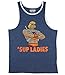 Masters of the Universe He-man Sup Ladies Tanktop Mens Blue Large (Large)