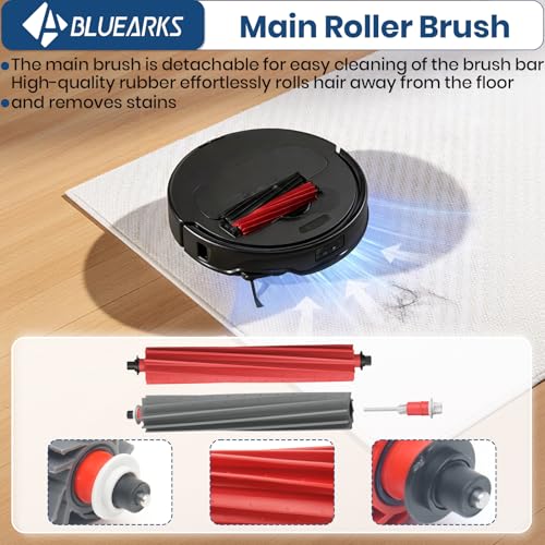 Image of 26Pcs Accessories Kit,Compatible with Roborock Qrevo Master /Qrevo Slim Robot Vacuum 2 Roller Brush,6 Mop Pads,4 Hepa Filters,6 Side Brush,6 Vacuum Bags,Master Replacement Parts