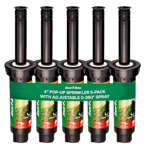 Rain Bird 1804VAN 10 2 cm Professioneller Sprinkler 5er-Pack verstellbares Muster (0 bis 360 Grad)