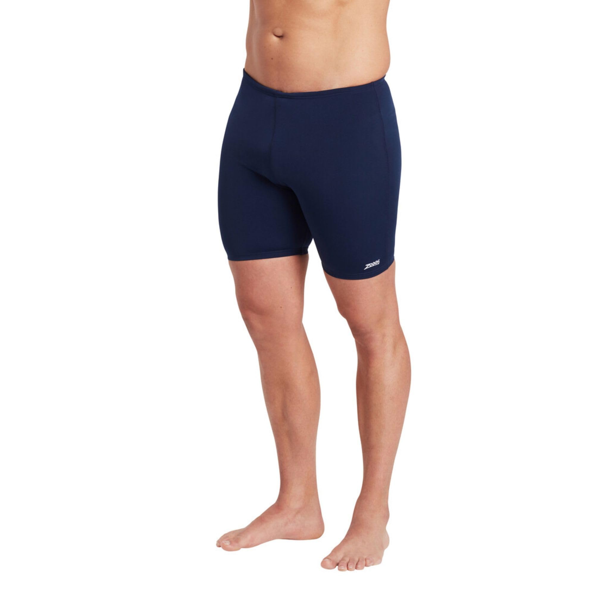 Zoggs Men's Jammer Swimming Trunks | Chlorine-Proof, Quick-Drying, Ecolast+ Fabric | Swim Fitness Training Jammer | Navy