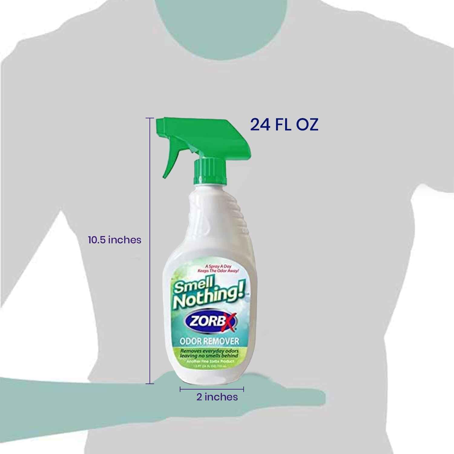ZORBX Unscented Multipurpose Odor Eliminator Value Pack (2 Oz + 16 Oz + 32 Oz + 32 Oz) + ZORBX Smell Nothing Odor Remover Spray (24 Oz)