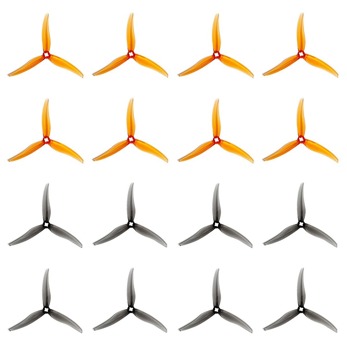 Gemfan SL 5130 3-Blade Props Compatible 2004-2203 Brushless Motor for Freestyle and Light Weight FPV RC Quadcopter Drone 16pcs 8CW 8CCW