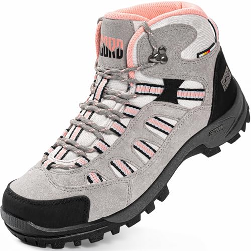 Image of R CORD Hiking Boots Women Waterproof Non-Slip Womens Hiking Shoes Comfortable Outdoor Womens Hiking Boots Walking Boots Hiking Shoes Women