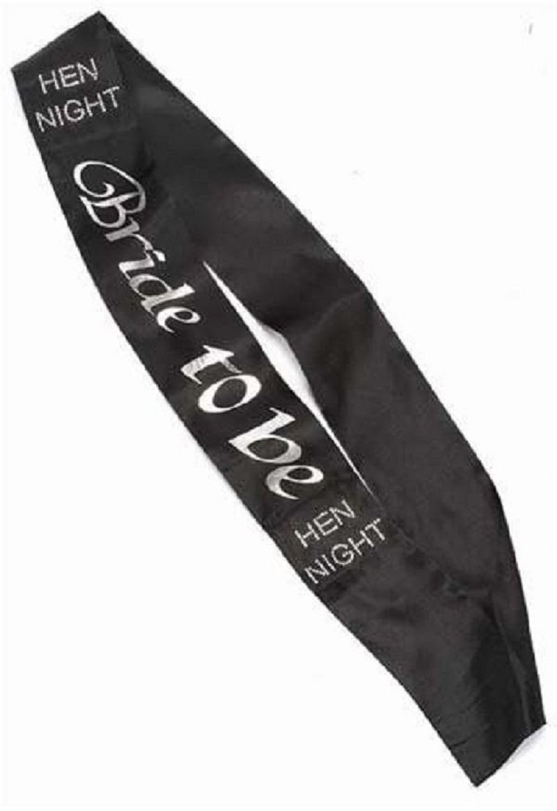 Shatchi Black Bride To Be Diamante Sash Hen Party Night Out Wedding Brial Shower Fancy Dress Accessory Decorations