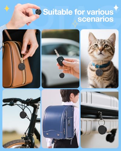 Image of Air Tags for Android,Air Tags-4 Pack Android,Air Tracker Tags with 6 Case | 2 Year Battery Life,Google Find Trackers for Google'S Find Hub App,IP65 Waterproof Luggage Air Tracker Tag for Keys,Kids