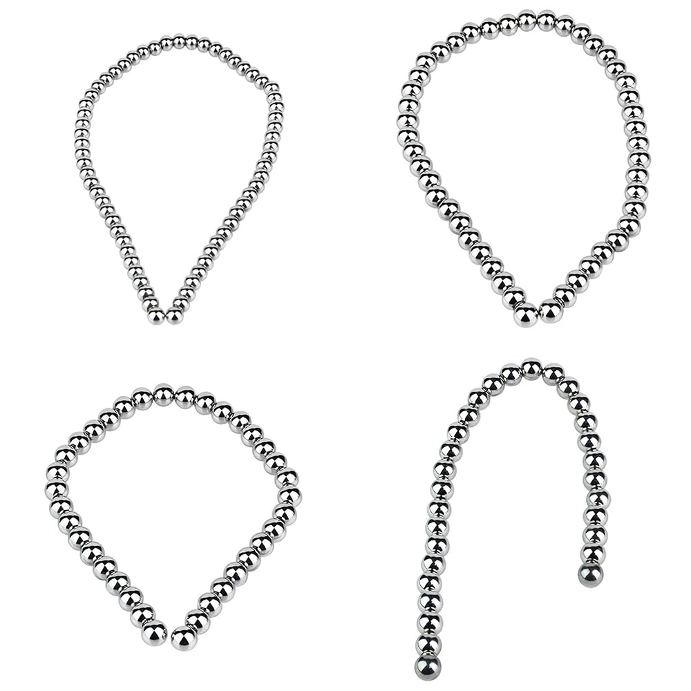 Edelstahl Harnröhren Dilatatoren Penisstab Vaginalstab Penis Plug Metall Harnröhrendehner Harnröhren Sound Dilator Prinzenzepter Erotik Sexspielzeug für Männer Frauen (4Set)