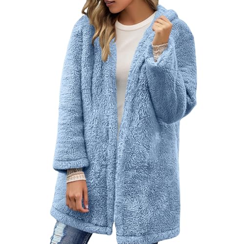Manteau d'automne chaud contre le froid veste polaire ouverte à capuche
