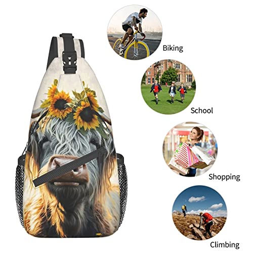 Bolso cruzado compacto para senderismo unisex FYCFSLMY miniatura 5