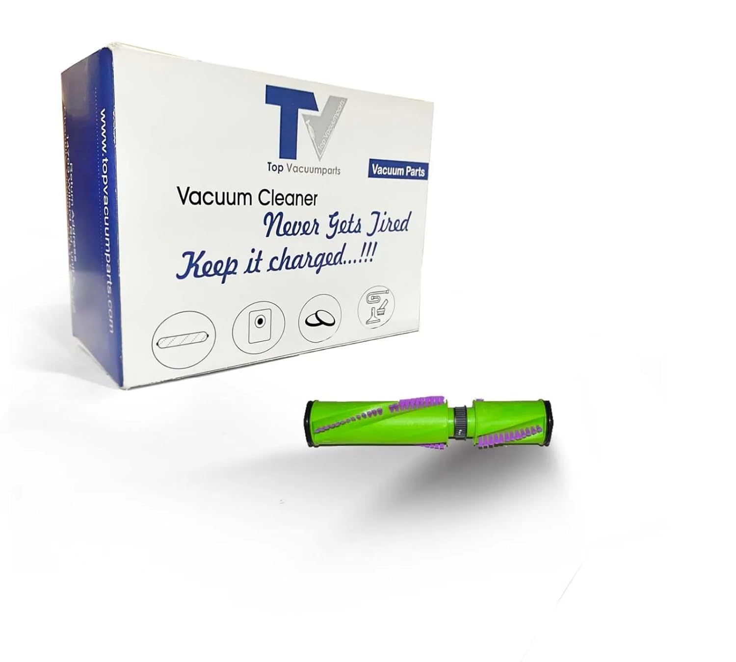 Bissell Brush Roll Assembly Pet Hair Eraser - Teal Bristles | 1608855 & 1608856