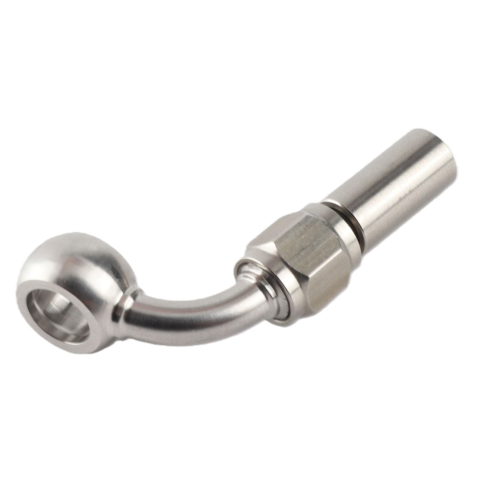 Adattatore per Tubo dell'Olio del Freno del Motociclo, 4 Pezzi 75 Gradi M10 in Acciaio Inossidabile - Sostituzione Raccordo Banjo per Parti del Freno/Frizione/Linea