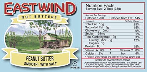 EAST WIND Nut Butter Peanut Smooth, 35 Libras miniatura 2