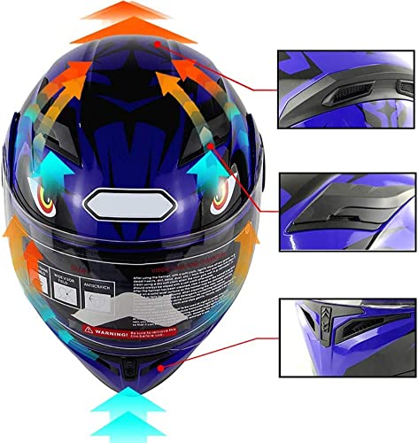 Casque de moto bluetooth intégré modulable avec double visière anti-buée