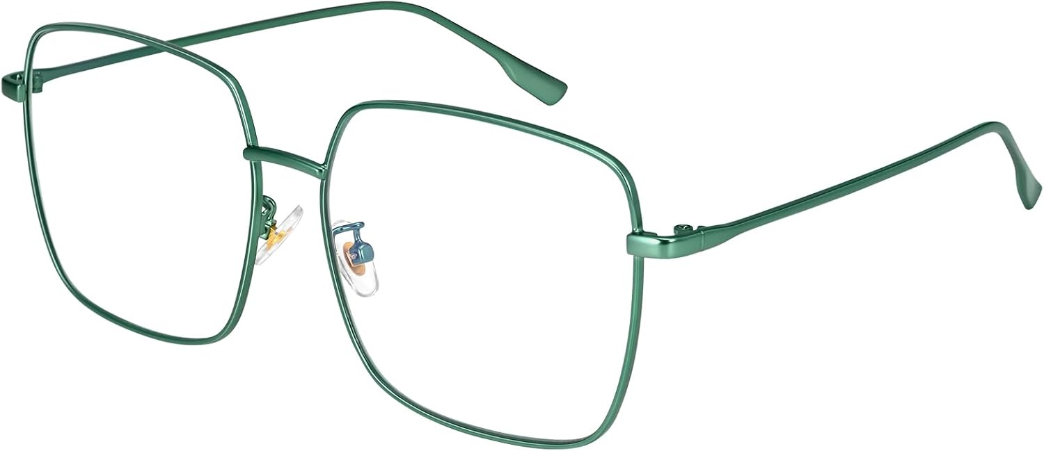 Dollger Blue Light Blocking Glasses women Anti Glare UV Filter Computer Gaming Glasses Retro matal square Eyeglasses Frame