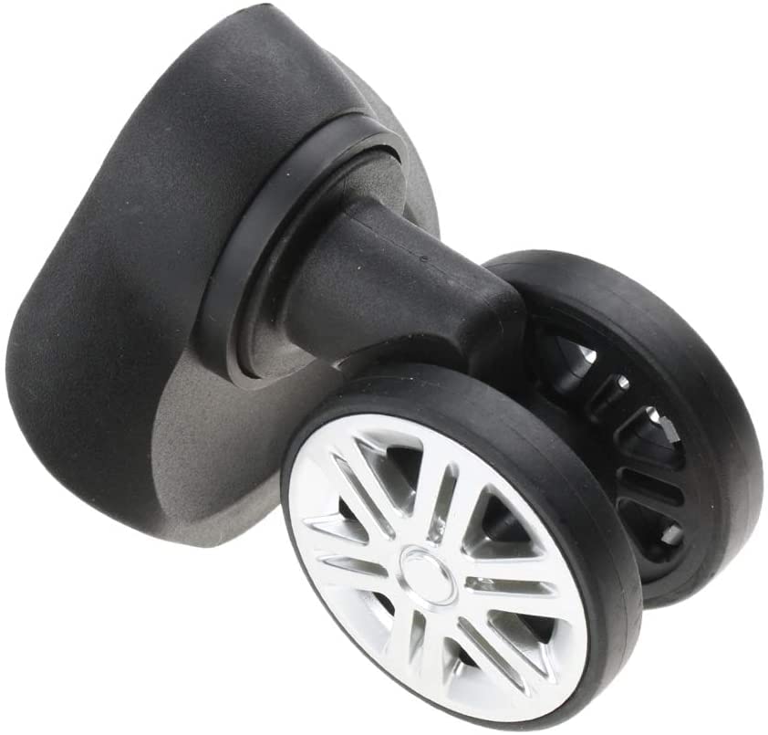 Spinner Caster,Swivel Wheels Replacement,1 Pair A09 Luggage Dual Roller Mute Wheels Suitcase Directional Casters4