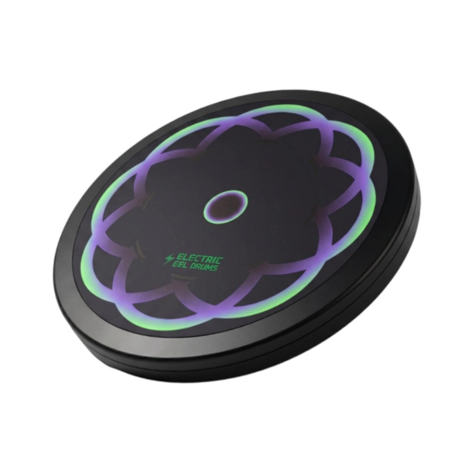 Oshhni Pad batterie portable 30 cm (12 pouces) - Idéal pour les cours musique en intérieur et à domicile - Antidérapant - Amortissement des chocs -, Vert