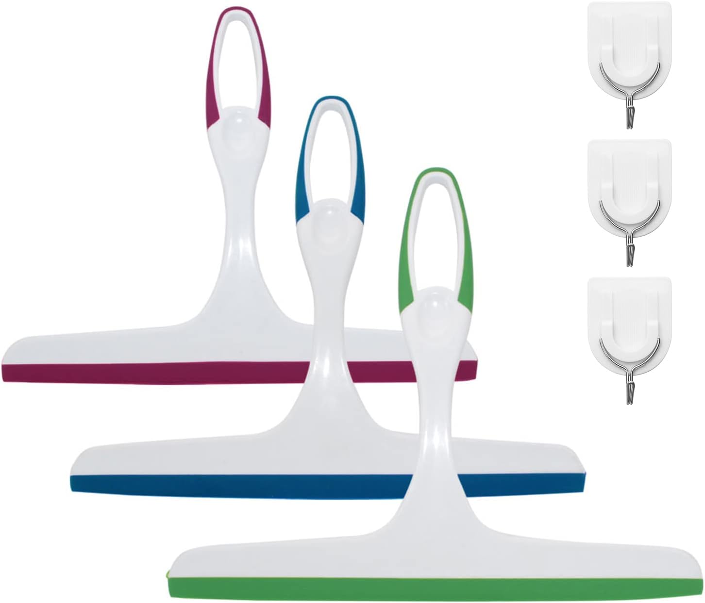 3 Packs Squeegee for Shower, Rubber Glass Shower Door