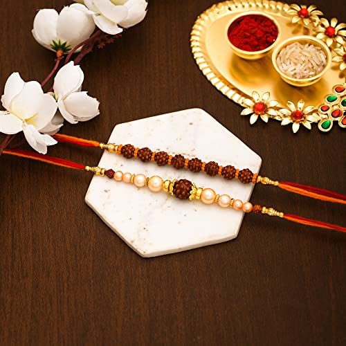 Image of Rakhi Set Combo with Roli Chawal