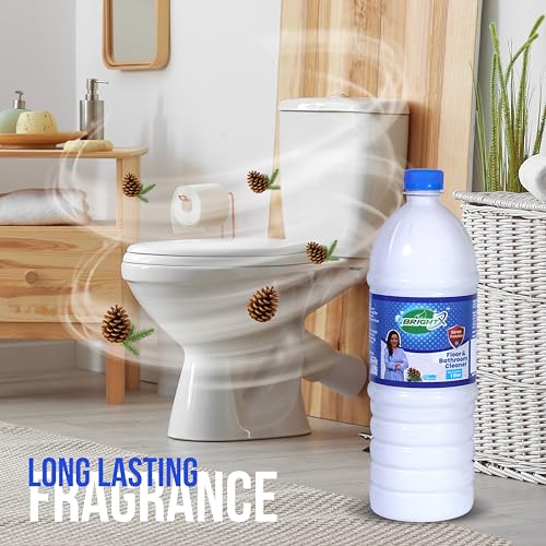 Image of BrightX Pine Phenyl 1 Litre | Disinfectant Floor Cleaner | Strong Pine Fragrance | Kills Germs & Bacteria | Ideal for Home, Office & Bathroom Cleaning