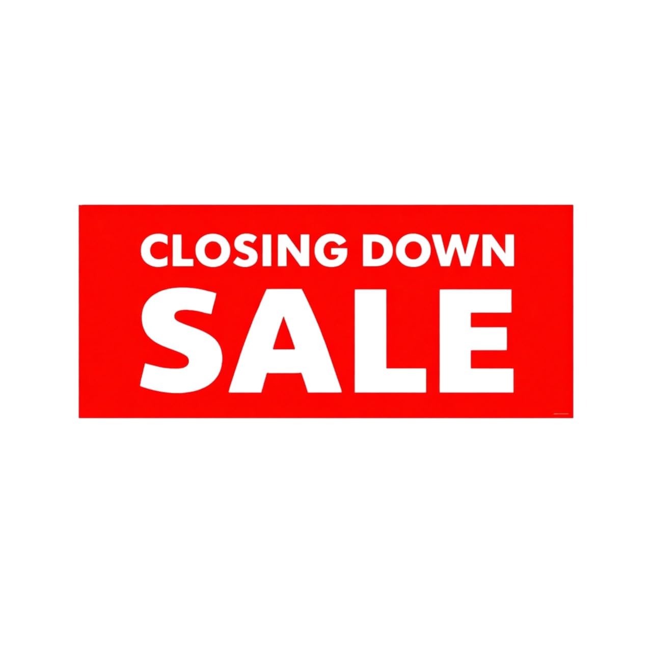10x Final Trading Poster Window Sign 75x30cm Red High Visibility Easy Hang Display