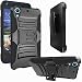 HTC Desire 626s Case, HTC Desire 626 Case, ATUS® Heavy Duty Dual Layer Holster Case Kick Stand with Locking Belt Swivel Clip + Ultra-sensitive Stylus Pen (BLACK/BLACK)