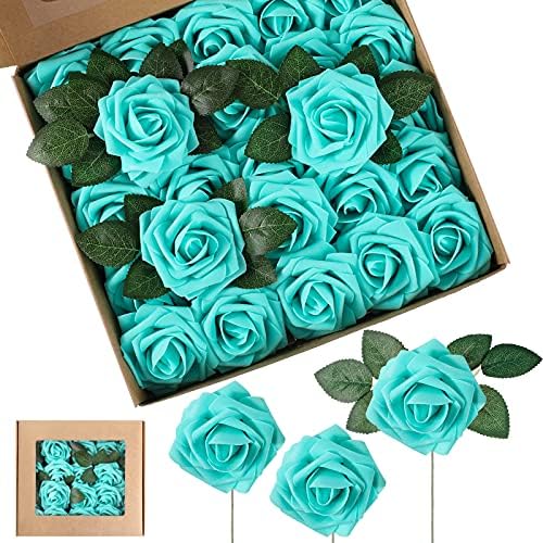 Amazon.com: Artfen Mini Fake Rose Flower Heads 144pcs Mini Artificial ...