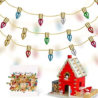 Dollhouse Christmas Lights Mini Miniature String Lights Fake Light String Christmas Doll House Mini Furniture Accessories for Xmas Tree Furniture Crafts Picture Wall Room Decor, 300 cm/ 118.11 Inch