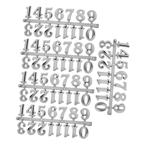 WOFASHPURET 5セットの掛時計用阿拉伯数字 装飾時計用数字 シンプルで洗練され