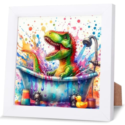 Manualidades de pintura de diamantes de dinosaurio NAIMOER para niños y niñas