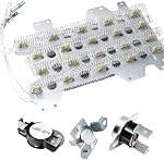 DC47-00032A Dryer Heating Repair Component for Longevity Clothes High Efficiency Dryer Heating Coil Set Heavy Duty Repair Easy Install