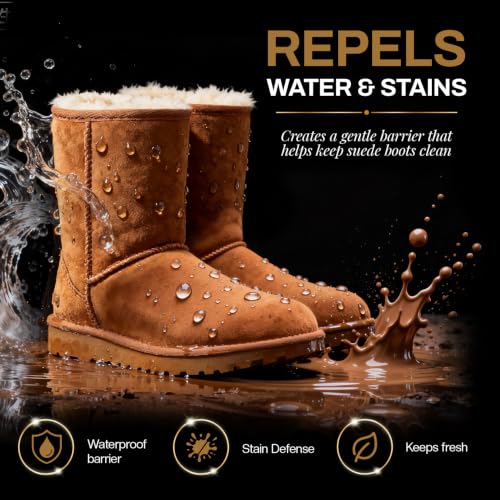 Image of Protect Shoe Protector Spray - Rain & Stain Water Repellent - Waterproofing Spray for Leather Suede Hats 6.76 OZ